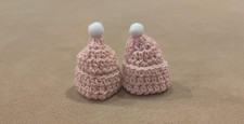 Baby Pink Mini Crochet Beanie
