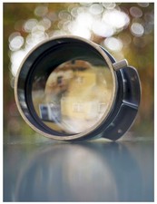 Testa Obiettivo Proiettore Tedesco Senza Marca Personaggio Petzval -Piastra Bagnata Grande Formato