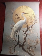Stampa su tela 20x30 cm gru