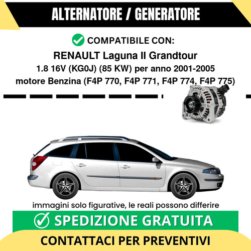 Alternatore renault laguna - renault, ii