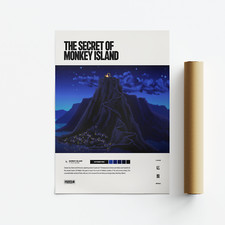 Il segreto dell'isola delle scimmie (1990) poster/stampa arte videogioco