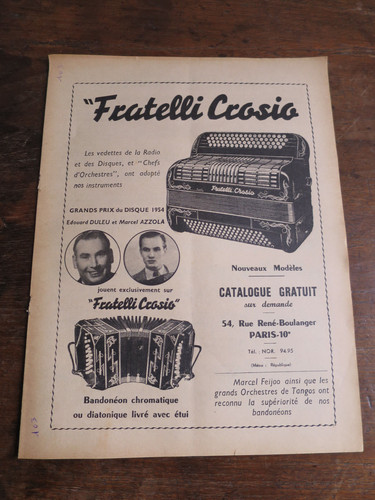 Publicité accordéon - publicité,