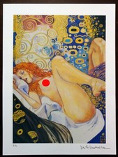 Milo Manara - "Dedicated to Gustav Klimt" - Original Lithograph and full signed