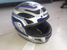 CASCO INTEGRALE MOTO MDS BLU/BIANCO/NERO NUOVO TG XS  - SENZA VISIERA