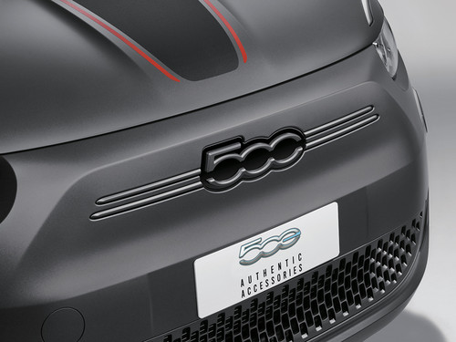Logo frontale 500e grigio - logo,