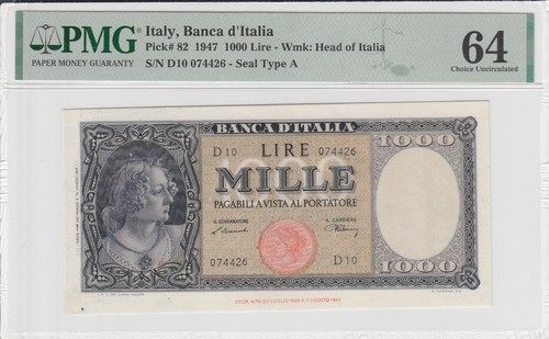 Italy 1000 lire - lire, 1947