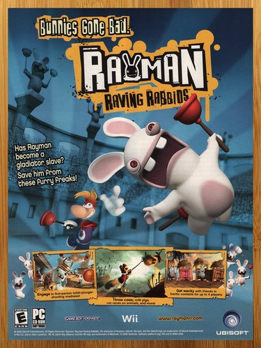 2006 rayman raving rabbids - rayman,