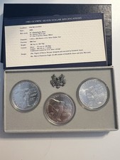 Set 3 monete dollaro argento