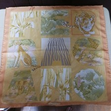 Foulard In Setа Di Seta Salvatore Ferragamo, Stampa Animale