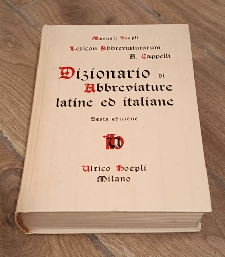 Cappelli dizionario di - cappelli,