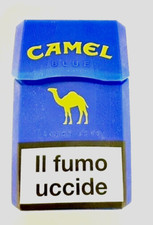 Camel Porta Sigarette In Gomma Blu Collezione blister