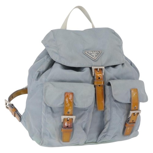 Zaino prada nylon azzurro - zaino,