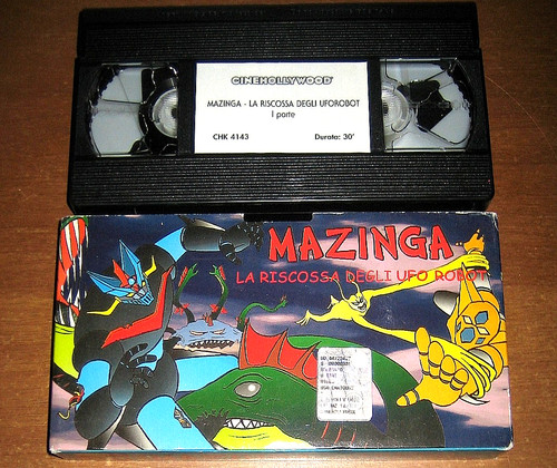 Videocassetta vhs mazinga - vhs, la