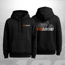 Felpa con cappuccio moto