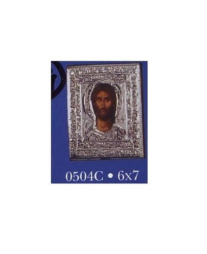 Quadretto quadro argento - argento, volto