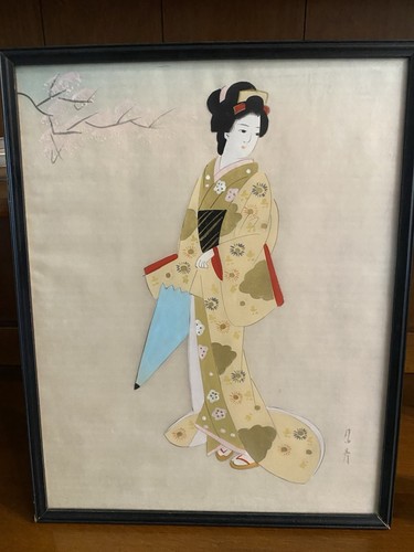 Quadro giapponese seta - su,