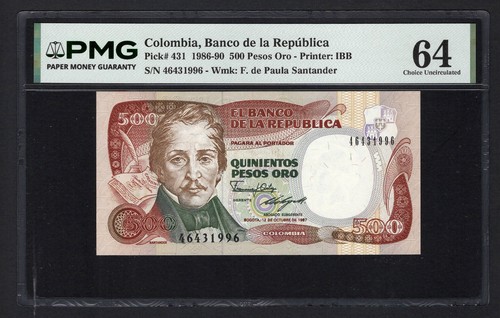 Colombia 500 pesos oro - pesos,