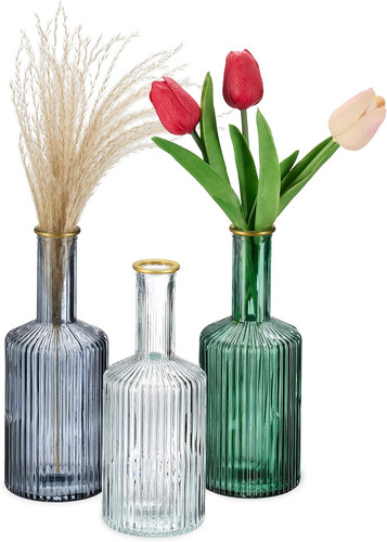 Vasi vetro decorativi set 3 - vetro,