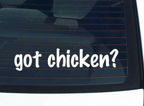 Hai pollo decalcomania auto - hai,