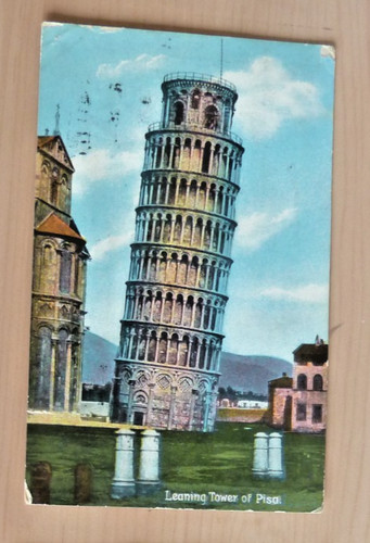 Postcard leaning tower - postcard,
