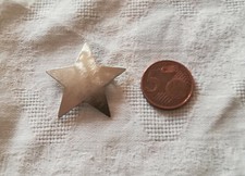 SPILLA IN METALLO ARGENTATO SATINATO "STELLA" anni 80/90
