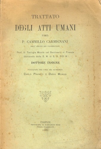 Trattato degli atti - , umani