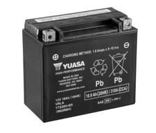 BATTERIA YUASA YTX20H-BS AGM 12V 18,9Ah 310A (175x87x155mm) PRONTA ALL'USO