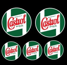 5 Adesivi CASTROL Racing vari