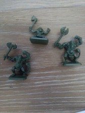 MB HEROQUEST Vintage Games Workshop - 2x Fimir Miniature + goblin 