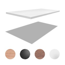 Ripiano per tavolo da pranzo in legno con rivestimento in laminato o in WPC 3D