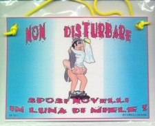 CARTELLO SPOSI IN LUNA DI