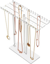 Espositore per Gioielli in Acrilico, Espositore Trasparente per Collane, Organiz