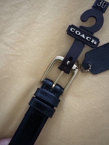 Coach cintura pelle nera - coach,