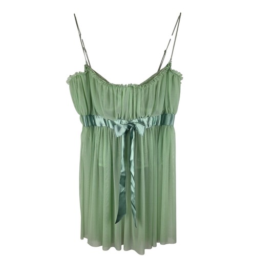 Top babydoll vintage verde
