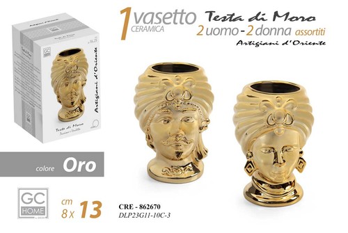 Coppia testa moro uomo - di,