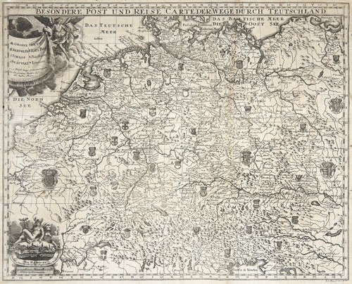 Germania post reisekarte - germania,