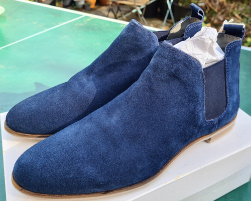Mattea blue suede chelsea - blue,
