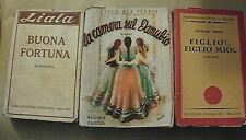 LOTTO DI 3 LIBRI ANNI '40 - Liala, Spring, Fekete, titoli in foto