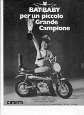 advertising Pubblicità-MOTO CIMATTI BAT BAY 1974 MOTOITALIANE EPOCA