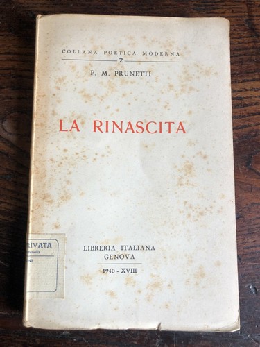 Prunetti la rinascita - p.,