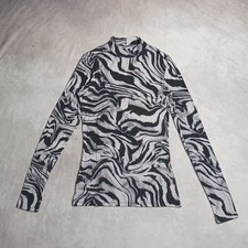 Top donna marmo stampa zebrata