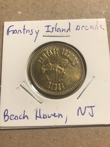 Gettone vintage fantasy island - gettone,