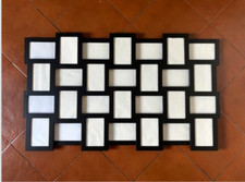 cornice multipla 100 x 60 per 28 fotografie (cm 15x10) in legno nero.