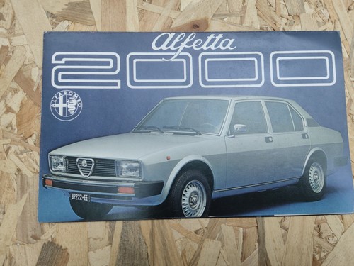 Depliant alfa romeo alfetta - romeo,