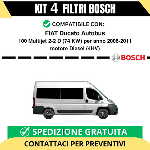 Kit bosch filtri tagliando - 4,
