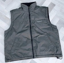 Timberland Gilet Trapuntato Uomo XL Vintage Full Zip Gilet Senza Maniche Outdoor, VERDE