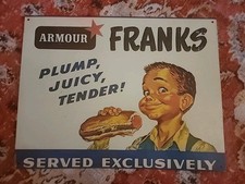 Insegna di latta retrò cibo