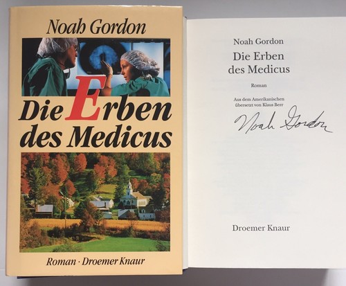 Noah gordon libro firmato - libro,