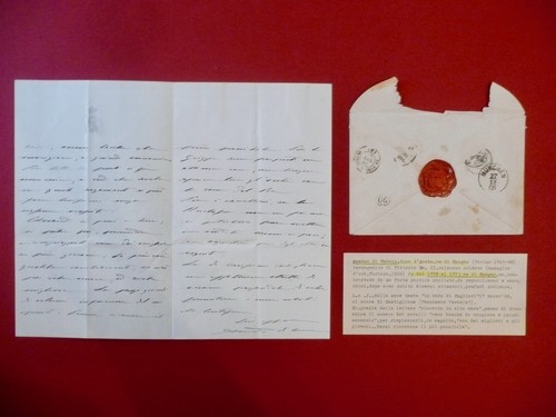Autografo amedeo savoia - autografo,