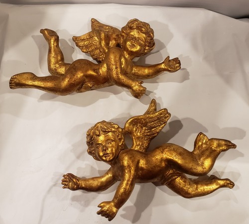 Coppia angeli cherubini putti